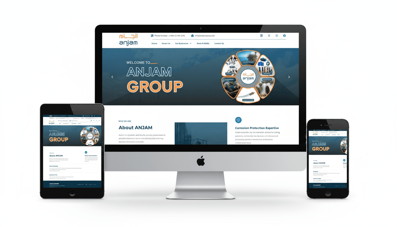 Anjam Group - Corporate Website Development